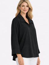 Joseph Ribkoff Tops Joseph Ribkoff T Casual Notch Collar Black Blouse 231263 Col 11 izzi-of-baslow