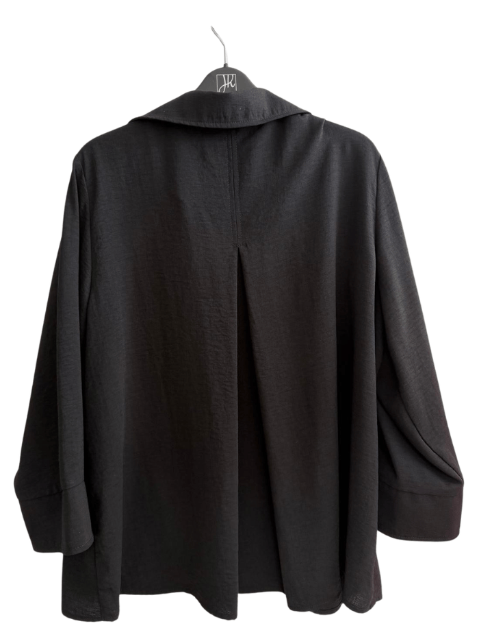 Joseph Ribkoff Tops Joseph Ribkoff T Casual Notch Collar Black Blouse 231263 Col 11 izzi-of-baslow