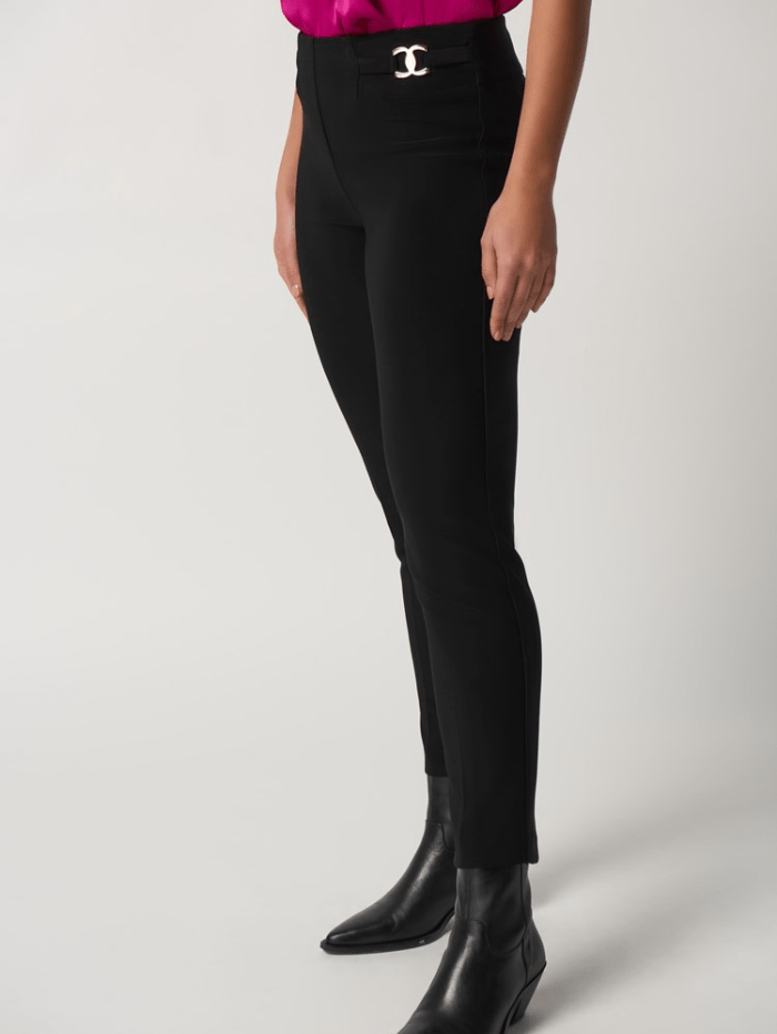 Joseph-Ribkoff-Black-Bonded-Silk-Straight-Leg-Trousers-233180 Col 11 izzi-of-baslow