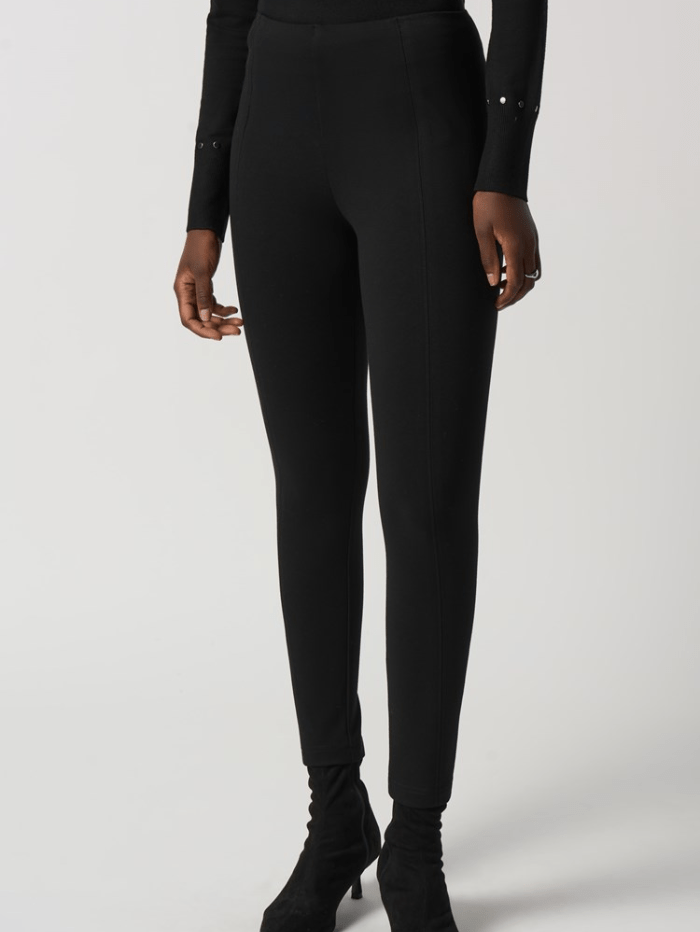Joseph-Ribkoff-Black-Ponte-de-Roma-Slim-Fit-Trousers 233089 Col 11-izzi-of-baslow