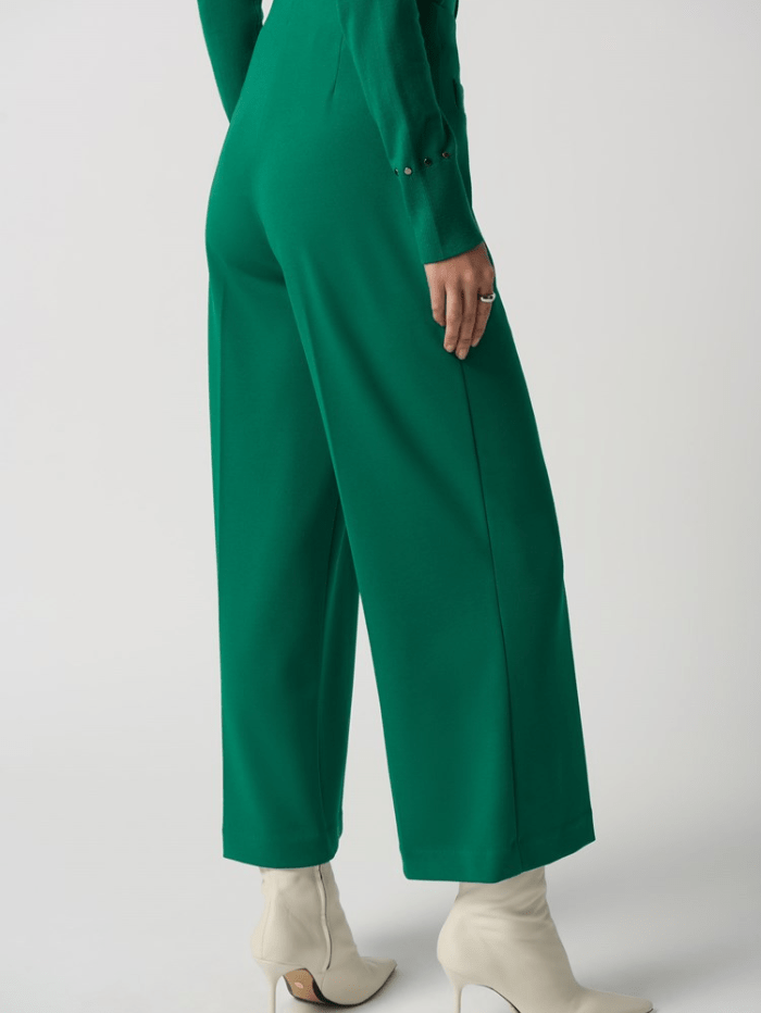 Joseph Ribkoff Kelly Green Wide Leg High Rise Trousers 233098 4094 izzi-of-baslow