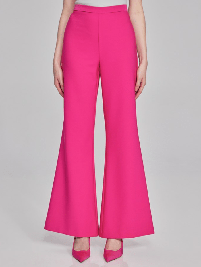 Joseph Ribkoff Lux Twill Flared Trousers In Pink 241738 Col 4129 Izzi of Baslow Joseph Ribkoff Lux Twill Flared Trousers In Pink 241738 Col 4129 Izzi of Baslow