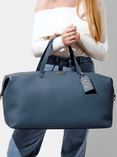 Katie Loxton Handbags One Size Katie Loxton Soft Air Force Blue Grey Weekend Holdall Bag KLB576 izzi-of-baslow