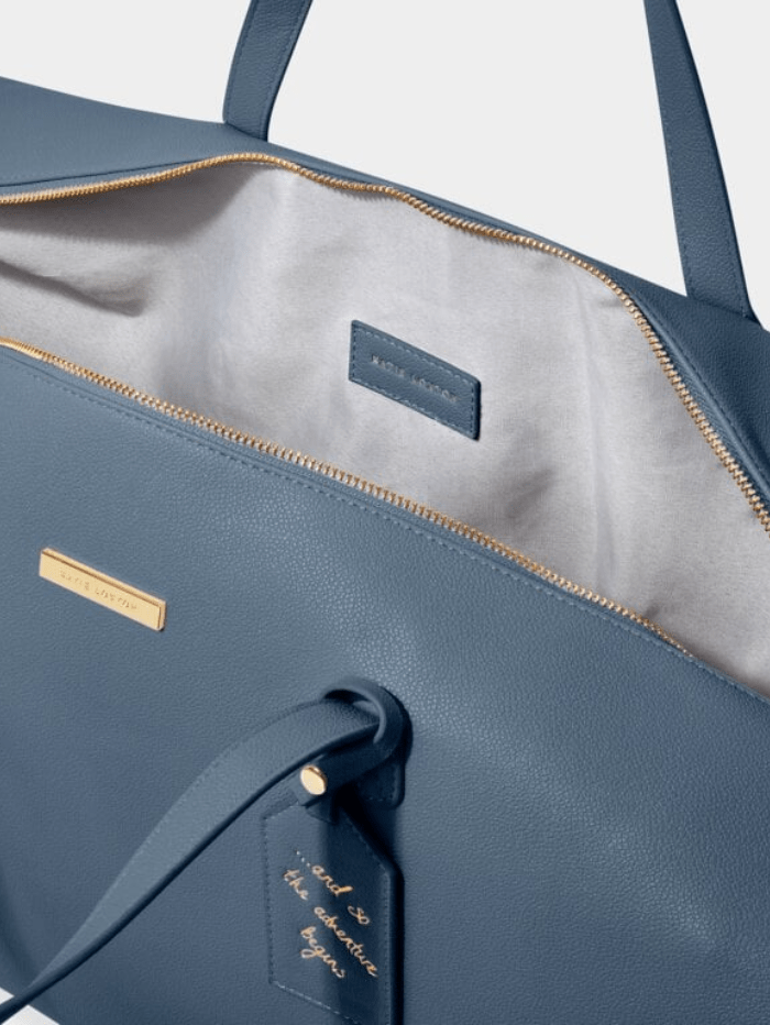 Katie Loxton Handbags One Size Katie Loxton Soft Air Force Blue Grey Weekend Holdall Bag KLB576 izzi-of-baslow