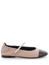 Kennel & Schmenger Shoes Kennel & Schmenger BILLY Flats In Nude With Pearl Strap 31-14080-225 izzi-of-baslow