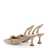 Kennel & Schmenger Classic Slingback Heels Beige With Rhinestones 91-77660-405 001 izzi-of-baslow