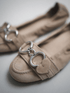 Kennel & Schmenger Shoes Kennel & Schmenger Flat Beige Suede Malu Shoes 31-10040-483 izzi-of-baslow