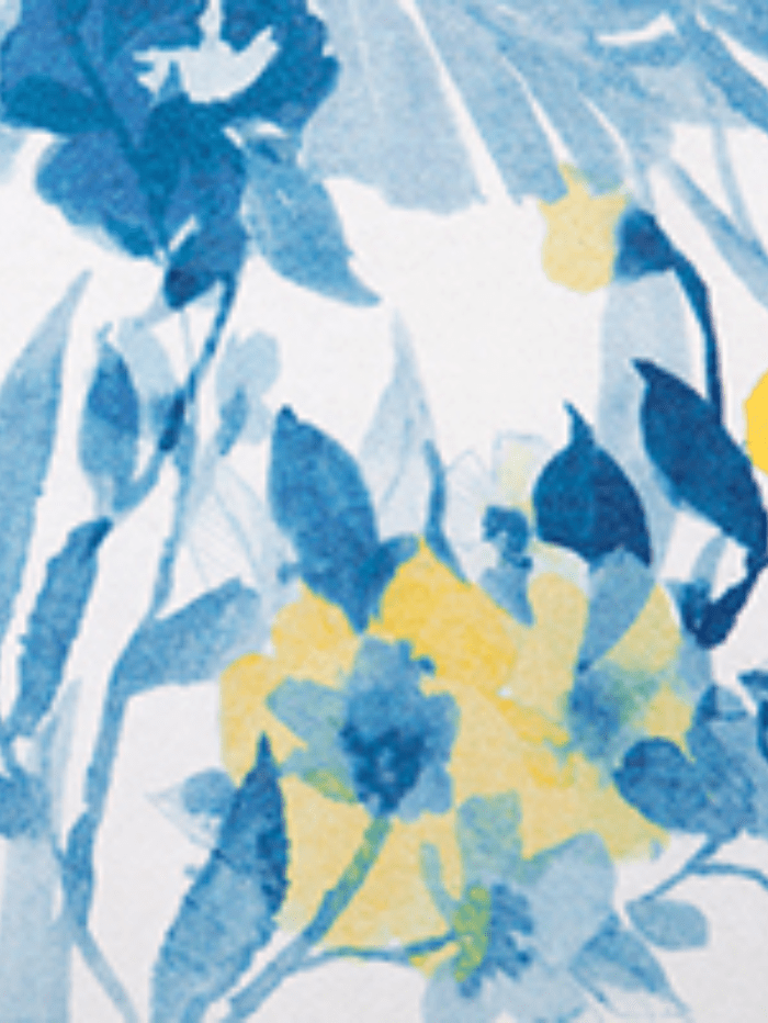Kinross Reversible Print Crew in Ecru Multi main image 1