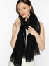 KINROSS Knitwear One Size Kinross Black Sequin Shawl LFAW3 - 330 izzi-of-baslow