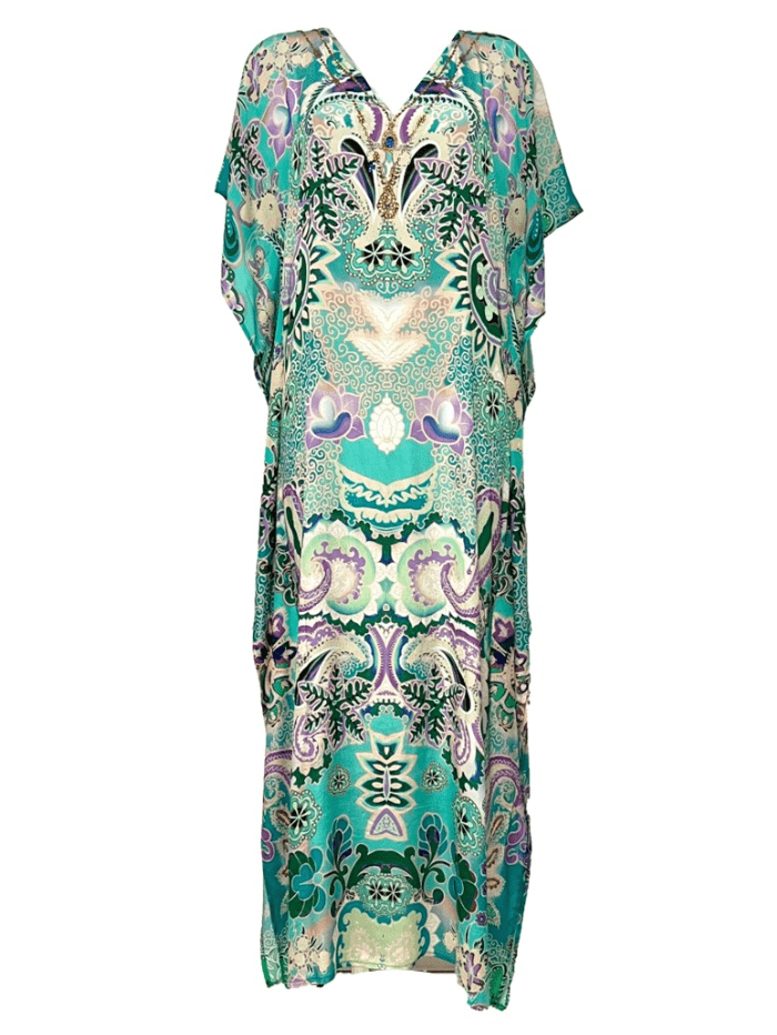 Lindsey-Brown-Bora-Bora-Aqua-Print-Maxi-Kaftan izzi-of-baslow