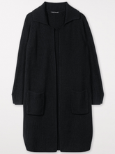 Luisa-Cerano-Black-Long-Wool-Blend-Coat 488326 5879 izzi-of-baslow