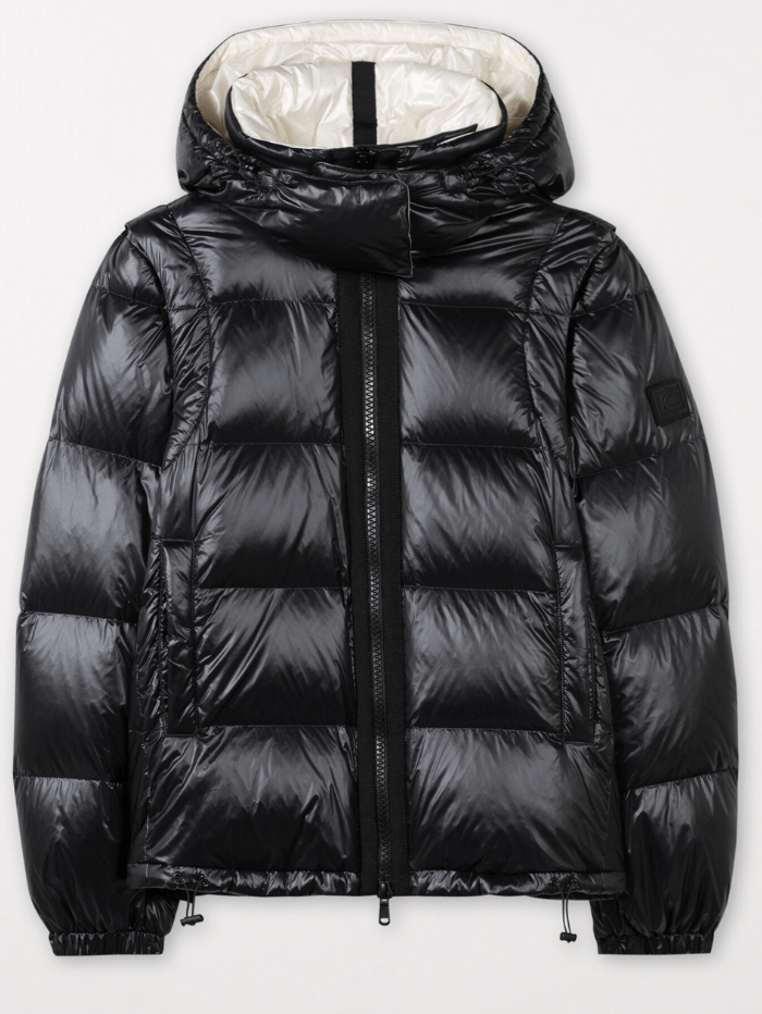 Luisa Cerano Coats and Jackets Luisa Cerano Black Quilted Jacket With Detachable Hood 488570 4086 Col 0011 izzi-of-baslow