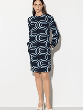 Luisa-Cerano-MIni-Dress-With-Wave-Print- 798481 3604 Col 2921 izzi-of-baslow