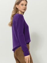 Luisa Cerano Knitwear Luisa Cerano Cashmere Blend Pullover in Deep Purple 188322 5871 0870 izzi-of-baslow