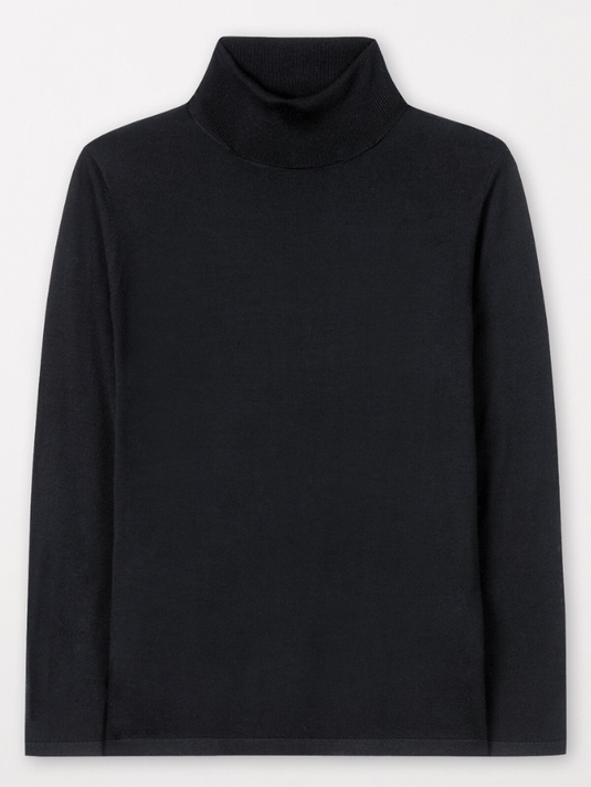 Luisa Cerano Wool Blend Turtleneck Jumper In Dark Grey 188340 5903 Col 0190