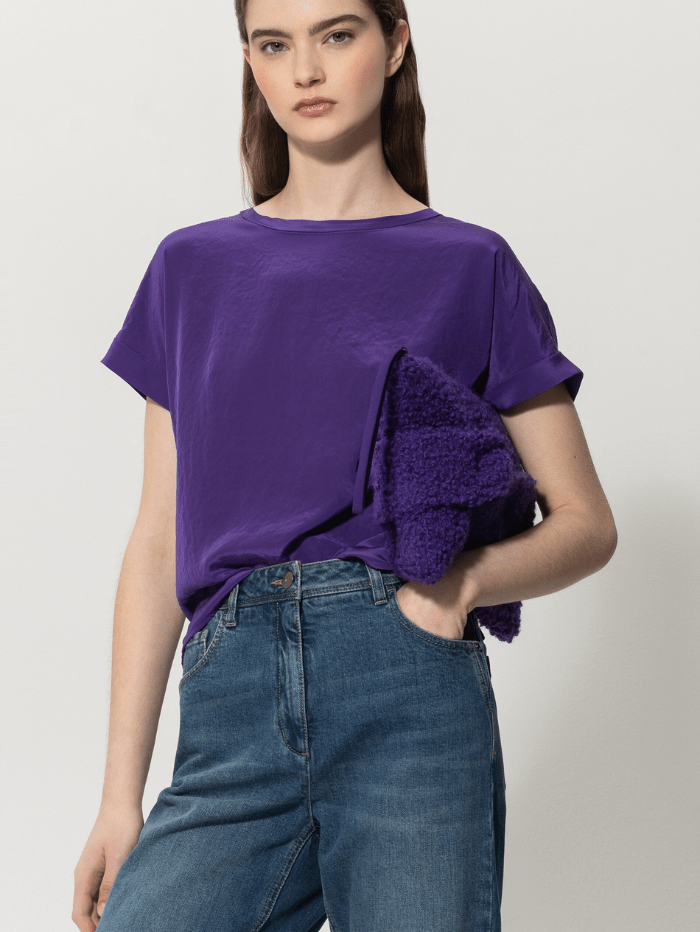 Luisa Cerano Tops Luisa Cerano Blouse With Rear Patch 388044 7600 0870 izzi-of-baslow