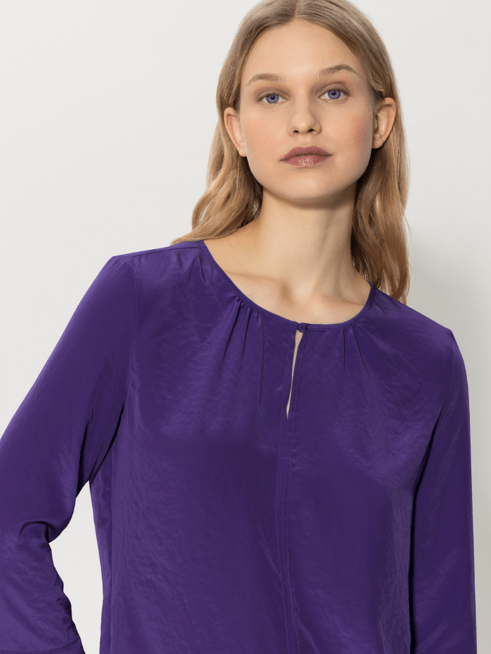 Luisa Cerano Flowing Blouse in Deep Purple 287504 1687 0870 izzi-of-baslow