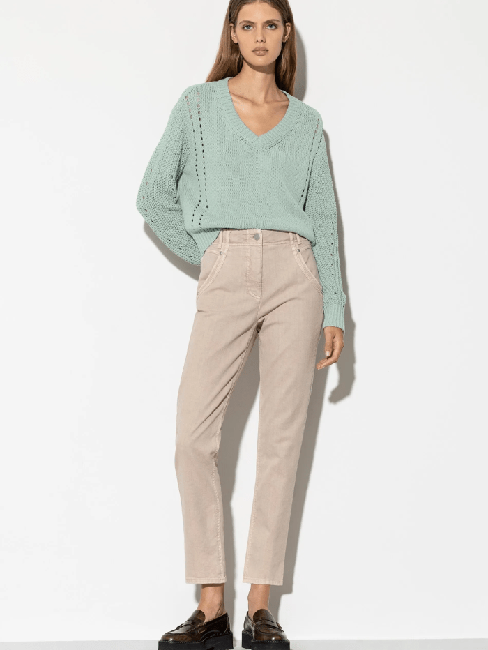 Luisa Cerano T Black Trousers Partial Elastic Waisrband  628196/2056 001 main image 1