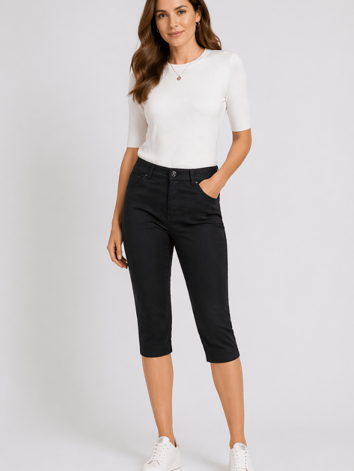 Mac Jeans Jeans Mac Dream M Capri 5469 0355 D999 Black Black izzi-of-baslow