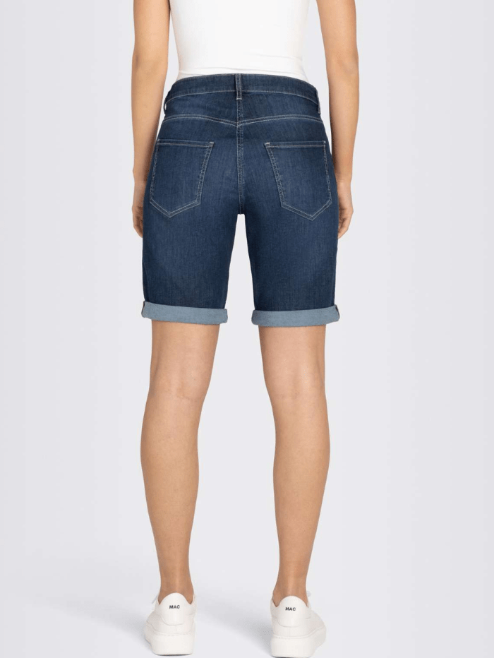 Mac Jeans Trousers:Jeans Mac Shorty Blue New Basic Wash Denim Shorts 2387 0393 D845 izzi-of-baslow