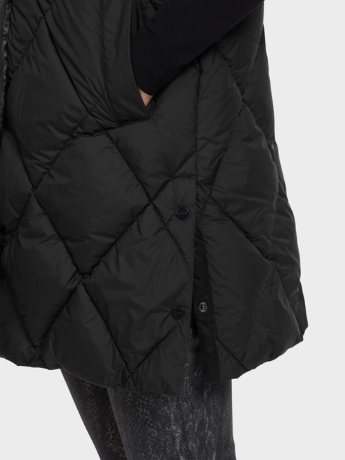 Marc-Cain-Additions-Black-Hooded-Quilted-Gilet VA 37.02 W72 COL 900 izzi-of-baslow