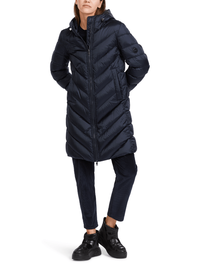 Marc Cain Additions Coats and Jackets Marc Cain Additions Quilted Coat With Hood VA 11.02 W71 COL 900 izzi-of-baslow