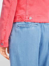 Marc Cain Additions Coats and Jackets Marc Cain Additions Rethink Together Denim Jacket In Coral YA 31.02 D64 COL 222 izzi-of-baslow