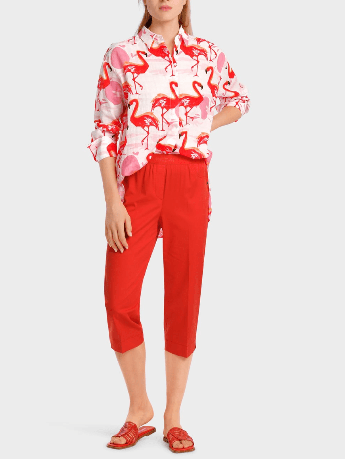 Marc-Cain-Additions-Cotton-Shirt-Blouse-With-Print-WA 51.04 W19 COL 252 izzi-of-baslow