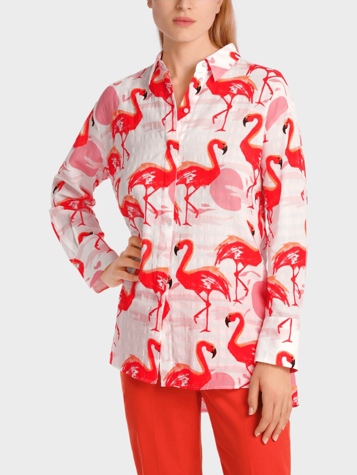 Marc-Cain-Additions-Cotton-Shirt-Blouse-With-Print-WA 51.04 W19 COL 252 izzi-of-baslow
