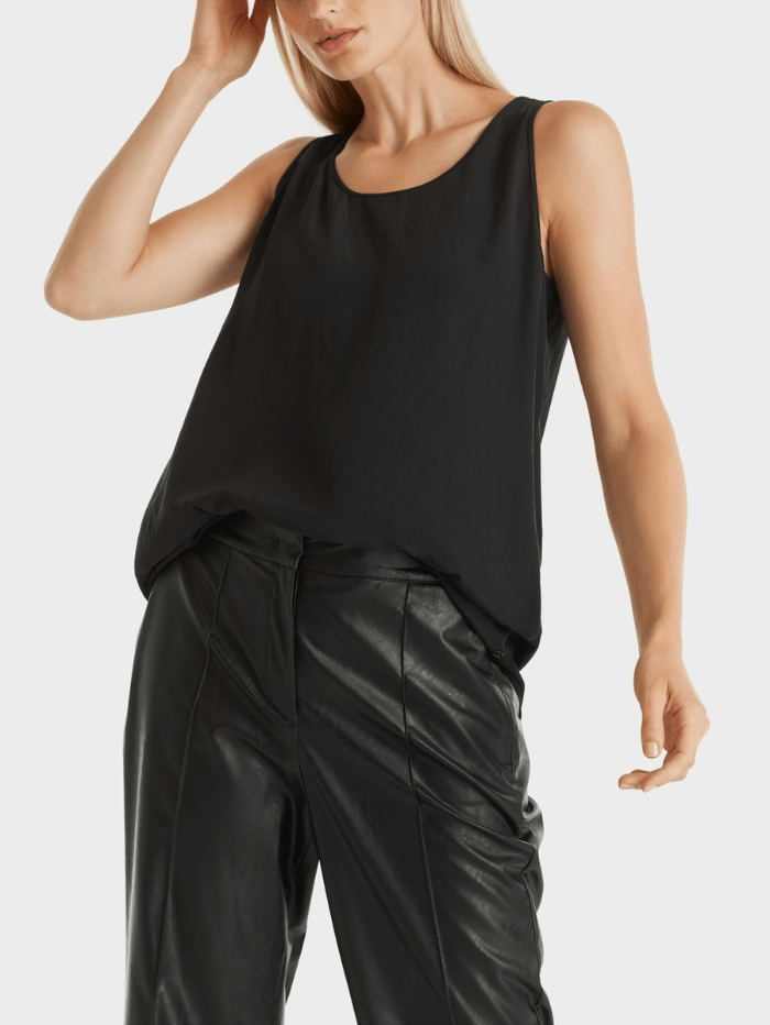 Marc Cain Additions Tops Marc Cain Additions Sleeveless Top In Black WA.61 01 W76 COL 900 izzi-of-baslow