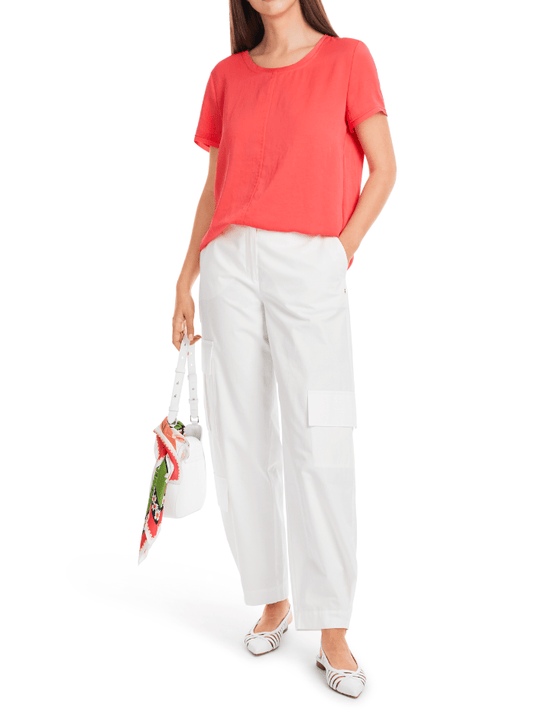 Marc Cain Glam Women's Rethink Together Flowing Blouse In Off White ZG 51.04 W90 Col 110