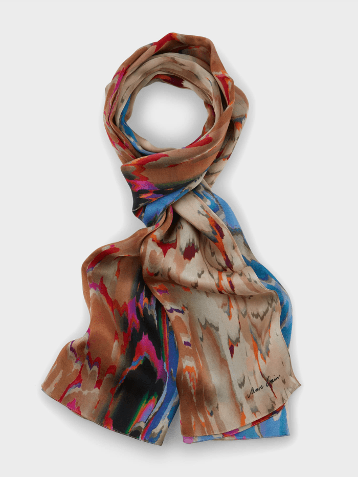 Marc Cain Collections Printed Silk Scarf VC B4.15 Z17 COL 321 izzi-of-baslow