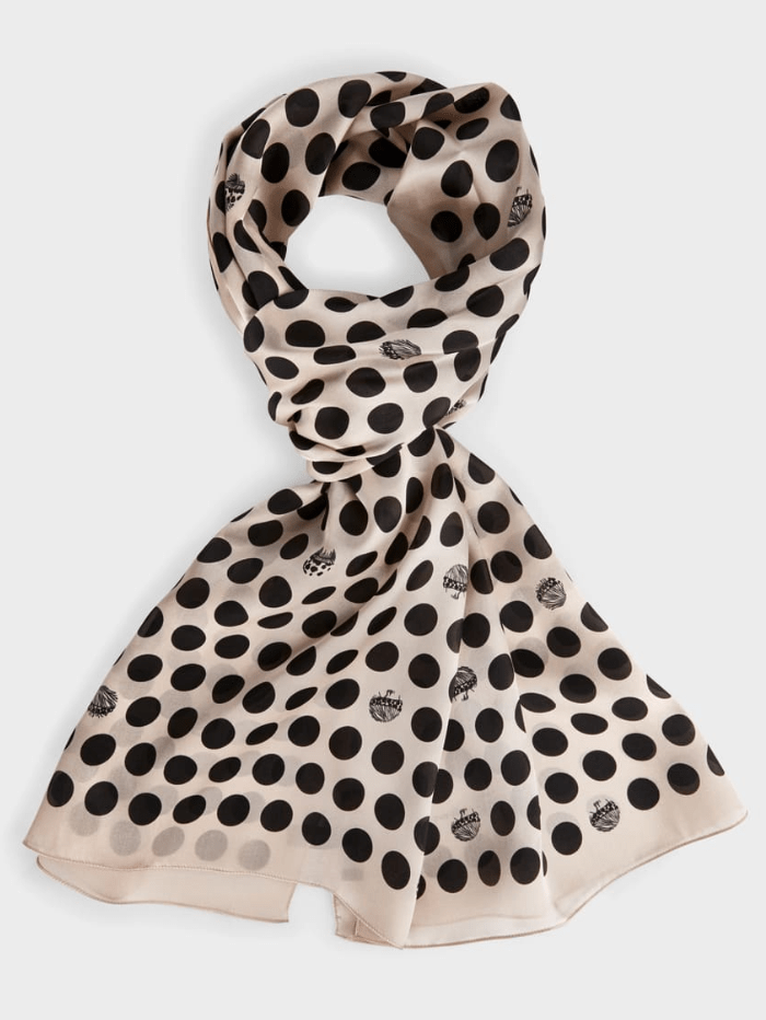Marc Cain Collections Silk Scarf With Polka Dot Pattern VC B4.15 Z50 COL 900 izzi-of-baslow
