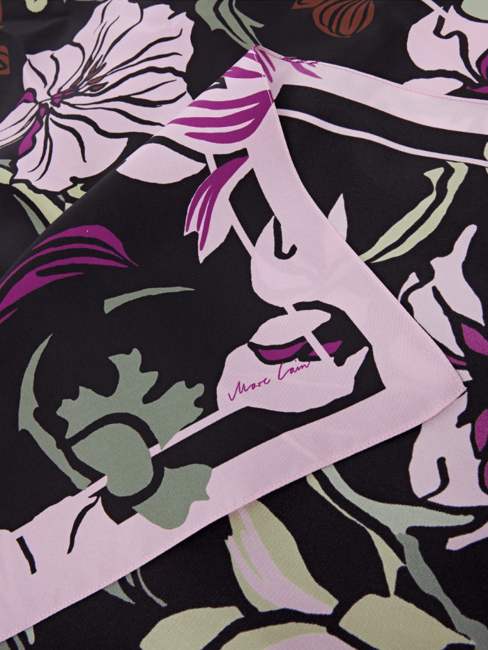 Marc Cain Collections Accessories 1 / One Size Marc Cain Collections Silk Scarf In Flower Print XC B4.15 Z25 COL 900 izzi-of-baslow