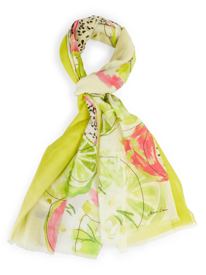 Marc-Cain-Collections-Scarf-In-Bright-Sulphur WC B4.15 Z22 Col 431 izzi-of-baslow