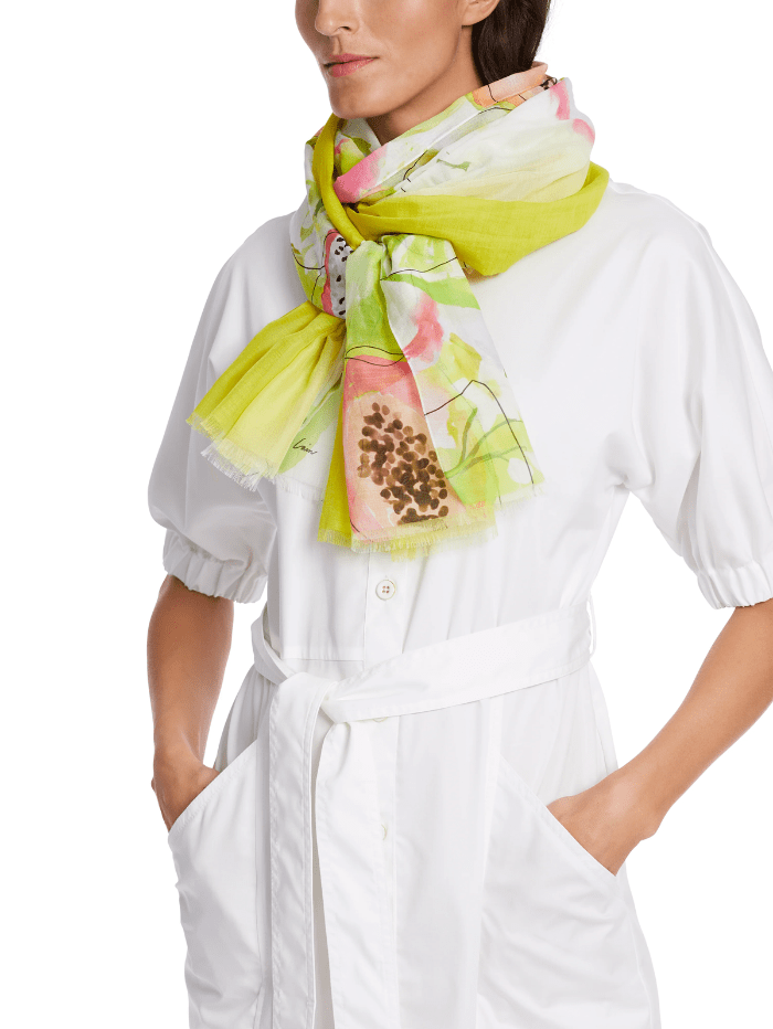 Marc-Cain-Collections-Scarf-In-Bright-Sulphur WC B4.15 Z22 Col 431 izzi-of-baslow