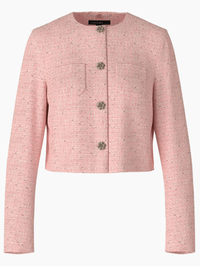 Marc Cain Collections Coats and Jackets 1 Marc Cain Collections Checked Jacket With Pearl Buttons WC 31.22 W88 COL 212 izzi-of-baslow