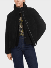 Marc Cain Collections Coats and Jackets Marc Cain Collections Black Quilted Down Jacket In Soft Velvet VC 12.07 W86 COL 900 izzi-of-baslow