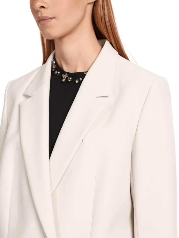 Marc Cain Collections Classic Double Breasted Blazer In Smoke VC 34.16 W22 COL 182 izzi-of-baslow