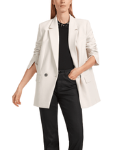 Marc Cain Collections Classic Double Breasted Blazer In Smoke VC 34.16 W22 COL 182 izzi-of-baslow