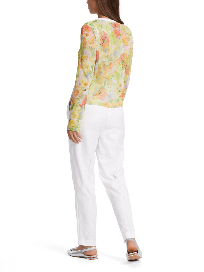 Marc-Cain-Collections-Cardigan-In-Pale-Lemon-Print WC 39.16 M34 COL 420 izzi-of-baslow