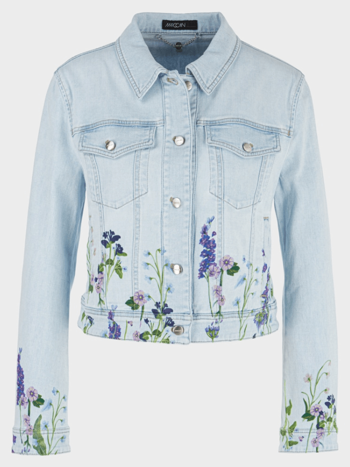 Marc-Cain-Collections-Light-Denim-Jacket-Col-350  WC 31.02 D04 izzi-of-baslow