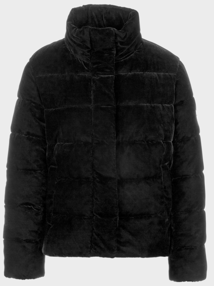 Marc-Cain-Collections-Black-Quilted-Down-Jacket-In-Soft-Velvet VC 12.07 W86 COL 900 izzi-of-baslow