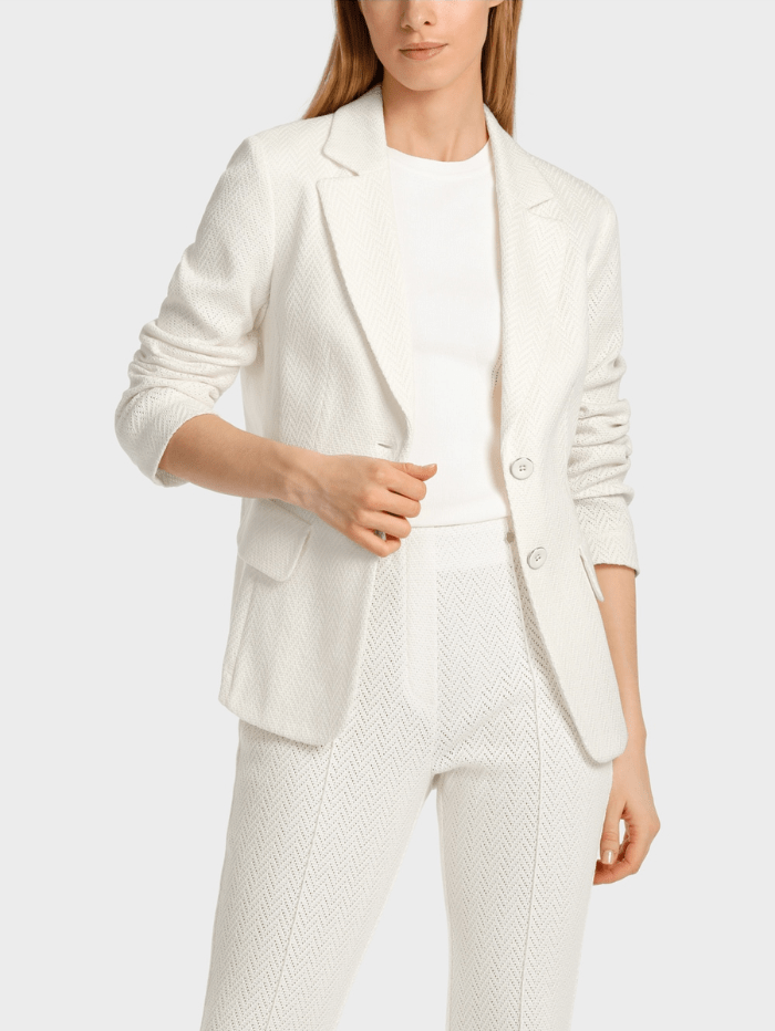 Marc-Cain-Collections-Slim-Fit-Knitted-Blazer-In-Off-White WC 34.11 J43 COL 110 izzi-of-baslow