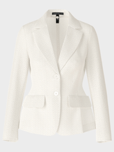 Marc-Cain-Collections-Slim-Fit-Knitted-Blazer-In-Off-White WC 34.11 J43 COL 110 izzi-of-baslow