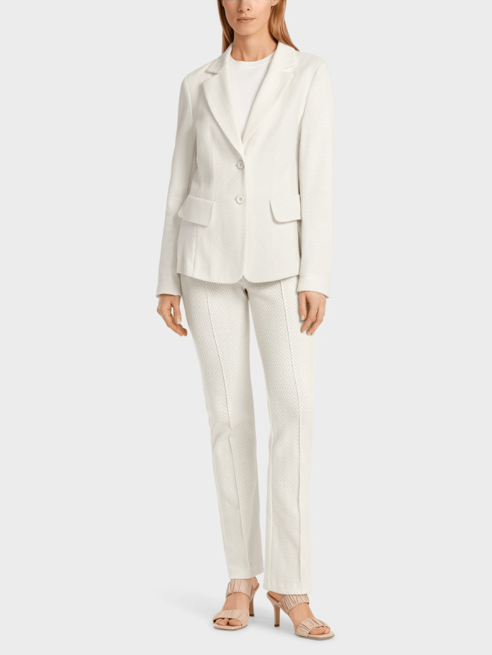 Marc-Cain-Collections-Slim-Fit-Knitted-Blazer-In-Off-White WC 34.11 J43 COL 110 izzi-of-baslow