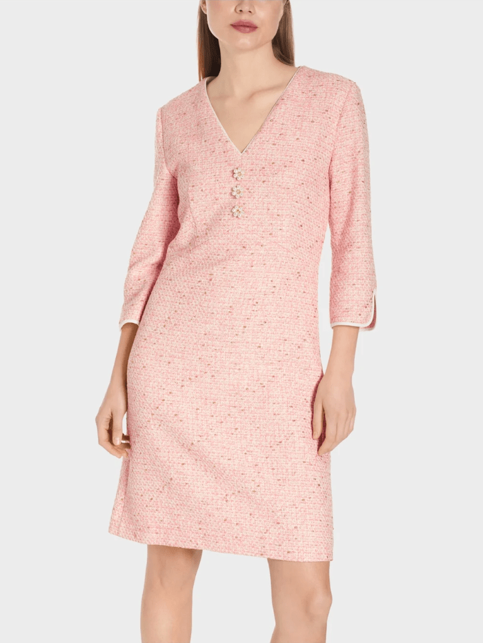 Marc Cain Collections Dresses Marc Cain Collections Dress In A Structured Check Pattern WC 21.66 W88 Col 212 izzi-of-baslow