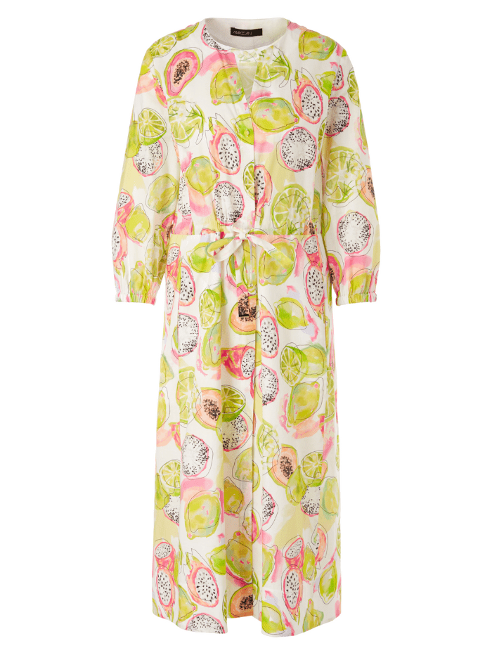 Marc-Cain-Collections-Dress-In-Pale-Lemon-Print WC 21.26 W27 Col 420 izzi-of-baslow