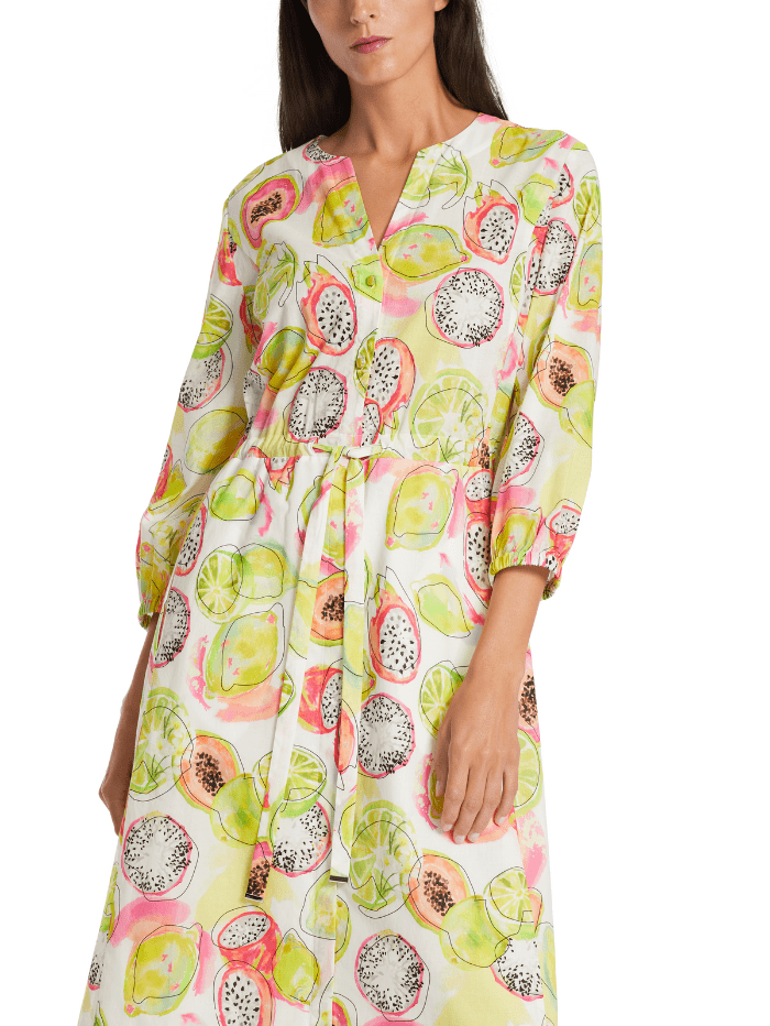 Marc-Cain-Collections-Dress-In-Pale-Lemon-Print WC 21.26 W27 Col 420 izzi-of-baslow