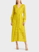 Marc Cain Collections Long Lace Lemon Green Dress UC 21.52 W96 col. 427 izzi-of-baslow